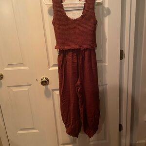 *Free People*. Free People Harem Pants Set